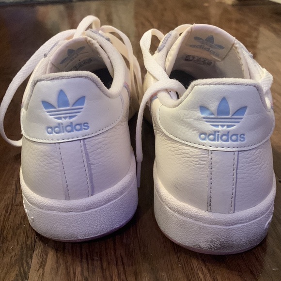 Adidas Continental 80 light cream with pink and blue details. Womens 8 1/2 - Picture 8 of 8